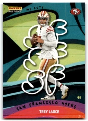 2022 PANINI INSTANT MY CITY TREY LANCE NEW YORK JETS #MC-28 - Image 1 of 2