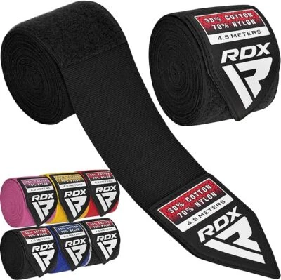 Boxing Hand Wrap by RDX, 4.5m Thumb Loop Boxing Bandage, Inner Glove, Wrist Wrap - Image 1 of 3