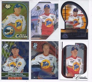 (19)ct RICKY CRAVEN NASCAR RACING DRIVER/CAR CARD LOT - Picture 1 of 3
