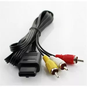 New AV Audio Video Cable for Nintendo N64 GameCube SNES 6FT - USA Seller - Picture 1 of 5