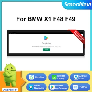 14.9" Head Unit 256GB Car GPS Stereo Wireless Carplay For BMW  X1 F48 F49 NBT - Imagen 1 de 20