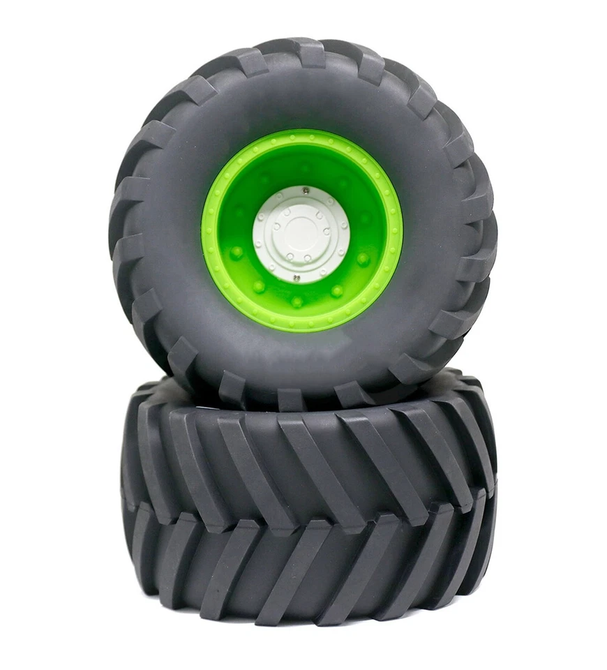Wheels & Tires Set (2) w/ 17mm Hex for 1/10 Monster Truck O.D.=172mm - Image 1 of 1