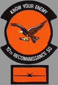 USAF 12TH RECONNAISSANCE SQ.-KNOW YOUR ENEMY- MQ-9 REAPER UAV - ORIGINAL PATCH - Picture 1 of 2