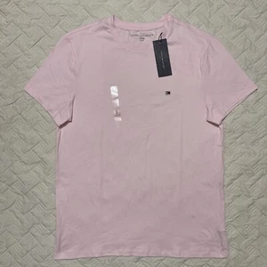 Tommy Hilfiger Men's  Pink Short Sleeve Crewneck T-Shirt, Size S/P - Picture 1 of 5