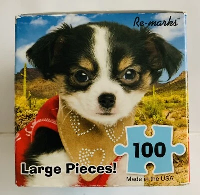 Rompecabezas de 100 piezas Re-marks Cavalier King Charles Puppy Dog Foto 1 de 4