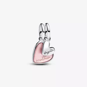 PANDORA Teilbarer Mutter und Tochter Charm 925 Silber Pandora Moments 793766C01 - Bild 1 von 5