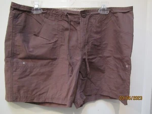 Columbia Ladies Brown Walking Hiking Casual Shorts Size L - Picture 1 of 2