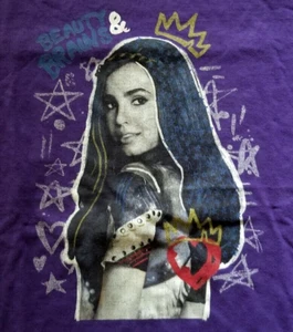 Officially Licensed Disney Descendants 2 T-Shirt Evie Beauty and Brains Purple L - Picture 1 of 4