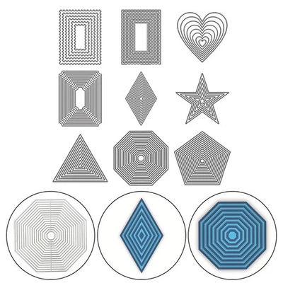 Professionelle Metall Stanzschablone für Basteln und Scrapbooking Projekte - Bild 1 von 4