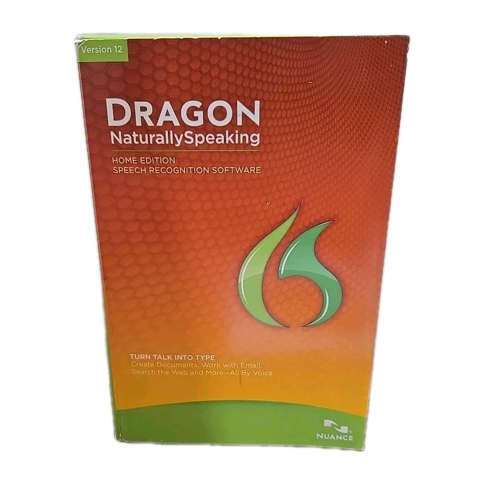 Dragon Naturally Speaking Open Box NewHome Edition Speech Recognition Version 12 - Image 1 of 4