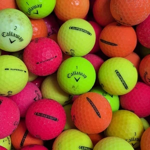 50 Matte Colored Callaway SuperSoft/Hot/Fast Mix Used Golf Balls - 2A Shag AA - Picture 1 of 9