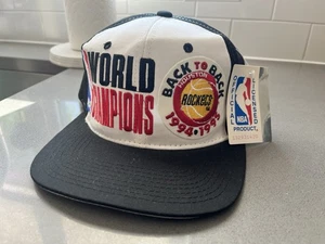 Vintage Houston Rockets 94-95 Back 2 Back Champ Official Licensed Starter Hat - Picture 1 of 6
