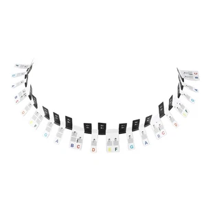 Removable 88 Key Piano Keyboard Note Labels Colorful Notes Guide Letters St OU - Picture 1 of 22