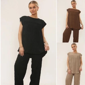 Conjunto informal de 2 piezas de pijama suave con escote de pez para mujer - Imagen 1 de 8
