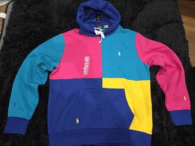 Pullover Polo Ralph Lauren color bloqueado polar talla grande para hombre Foto 1 de 3