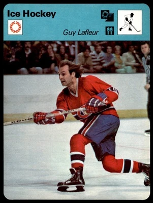 1977 Sportscaster бейсбол #51-18 Guy Lafleur - хоккей VG - Изображение 1 из 2