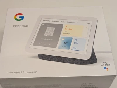 Google Nest Hub (2nd Gen.) Smart Display - Chalk (GA01892-US) - Image 1 of 4