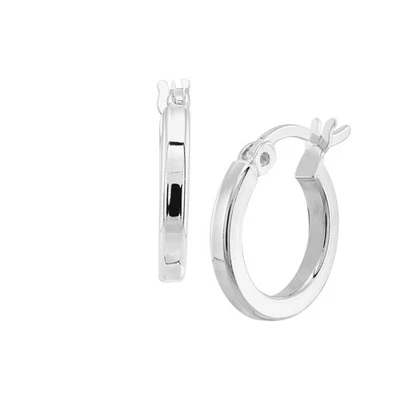 New Silpada 'Squared Off' Hoop Earrings in Sterling Silver - Image 1 of 4