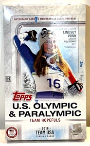 2018 Topps Equipo Olímpico y Paralímpico de Estados Unidos y Hopefuls Hobby Box 3 éxitos - Imagen 1 de 3