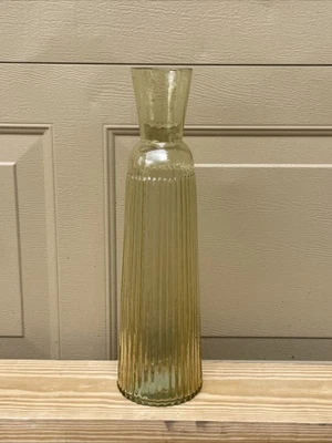 Tall Glass Vase Smoky Hue 15 Inch Tall - Image 1 of 4