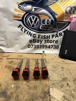 Vw Audi Seat Skoda 2.0TFSI BWA CDL BHZ R8 Ignition Coil Packs Set Of 4 S3 8P - Image 1 of 4