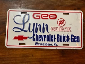 Lynn Chevrolet Buick GeoLicense Placa Booster Concesionario Wanyesboro Pa Chevy - Imagen 1 de 6