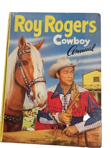 Roy Rogers Cowboy Annual - 1950s Edition - Hardback Book Vintage - Picture 1 of 7