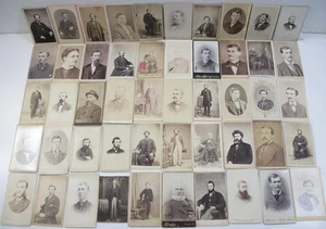 CDV Photo's of Handsome Victorian Men Fashions! 50 EA Lot IP215 - Picture 1 of 12