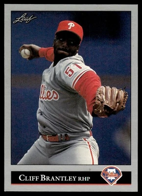 1992 Leaf Cliff Brantley Philadelphia Phillies #434 9156 - Image 1 of 2