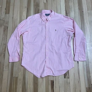 Pink Ralph Lauren Men Shirt 17 34/35 Classic Fit - Picture 1 of 5