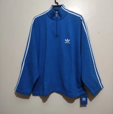 Balenciaga x Adidas Long Sleeve Quarter 1/4 Zip Authentic Track Jacket Sweat M - Image 1 of 4