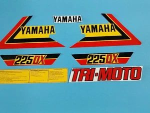 YAMAHA YTM225DX TRI-MOTO 1983 DECAL GRAPHIC SET (*#Y15) - Picture 1 of 10
