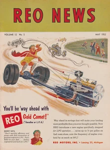 REO News Truck Brochure May 1952 16 pgs Original 8x11" REO 1951 Annual Report - Picture 1 of 4