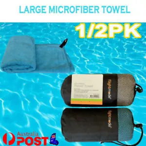 1/2X Large Microfiber Travel Towel Sport Beach Towels Ultra Absorbent Quick Dry - Picture 1 of 10