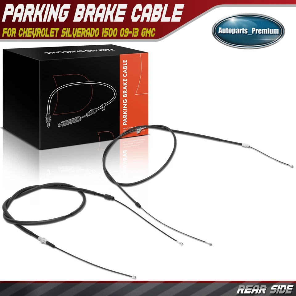 Cable de freno de estacionamiento trasero izquierdo y derecho para Chevrolet Silverado 1500 2009-2013 GMC Foto 1 de 4
