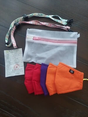 Toddler Kids Child Boys Girls Reusable Washable Cloth  Face Mask Cover 5 pcs - Image 1 of 4