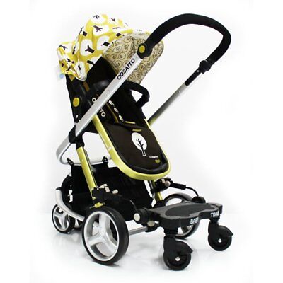 Buggy Stroller Pram Board To Fit Cosatto Giggle - Black/Grey • 33.95£