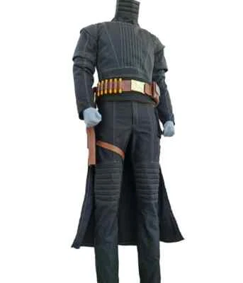 Traje de vuelo Boba Fett personalizado inspirado en Star Wars grisáceo negro, con cinturón Foto 1 de 4