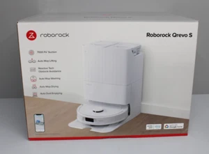 Roborock Qrevo S Saugroboter mit Wischfunktion, 7000 Pa HyperForce Weiß NEU - Bild 1 von 2