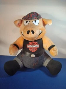 1993 HARLEY DAVIDSON GROSSES STOFFTIER SCHWEIN VINTAGE DORAG SAUBER 14 ZOLL - Bild 1 von 8