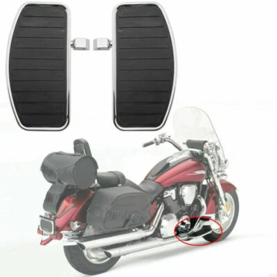 Front Floorboard Footboard for Honda VTX 1800 1300 Yamaha V-STAR XVS400 XV250 T8 Foto 1 de 4