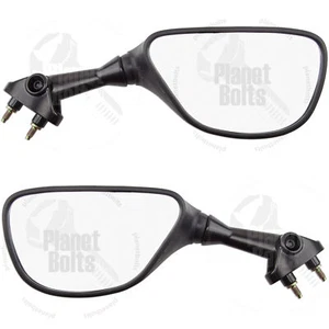 Black Rear View Mirror For Kawasaki Ninja ZX6R 03-04 Side Back Set Left Right - Picture 1 of 3