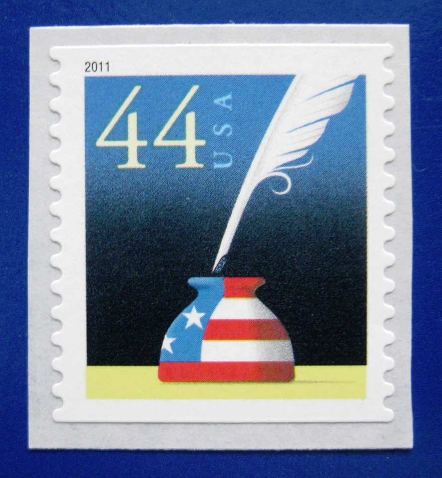 Sc # 4496 ~ 44 cent  Quill and Inkwell, Coil Single (bg27) - Image 1 of 1