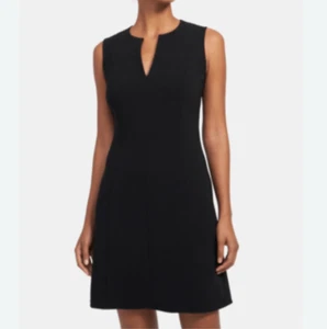 Nuevo con etiquetas Vestido Theory Seamed Volume negro sin mangas elástico para mujer 8 - Imagen 1 de 11