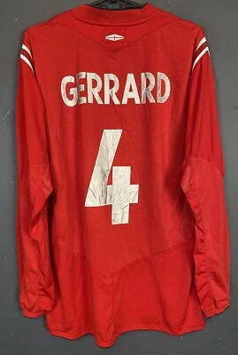 CAMISETA FUTBOL HOMBRE INGLATERRA 2004/2006 GERRARD MANGA LARGA TALLA L Foto 1 de 4