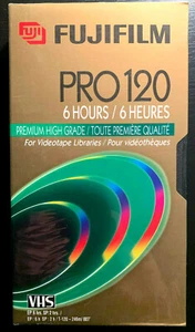 Fuji VHS Tape Pro 120 6 Hours Brand New Sealed - Picture 1 of 1