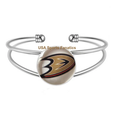 NHL - Anaheim Ducks Team Logo Adjustable Bangle Bracelet Cover