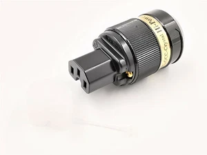 IeGO 8095-Ag Pure Silver Rhodium Plated Hi-End IEC Connector (Black) - Picture 1 of 1
