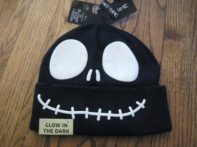 Pesadilla antes de Navidad Jack Skellington gorro tejido brillante ¡Nuevo! Foto 1 de 2
