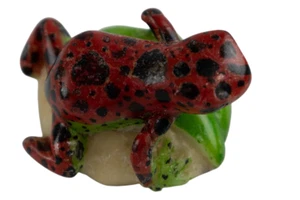 Wounaan Indian Poison Dart Frog Tagua Nut Carving - Picture 1 of 4